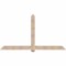 Ekena Millwork Eugene Smooth Timber Gable Bracket, Douglas Fir, 96"W x 52"H x 5 1/2"D x 5 1/2"F, 13/12 Pitch GBW096X52X0606EUG00SDF - alternate 1